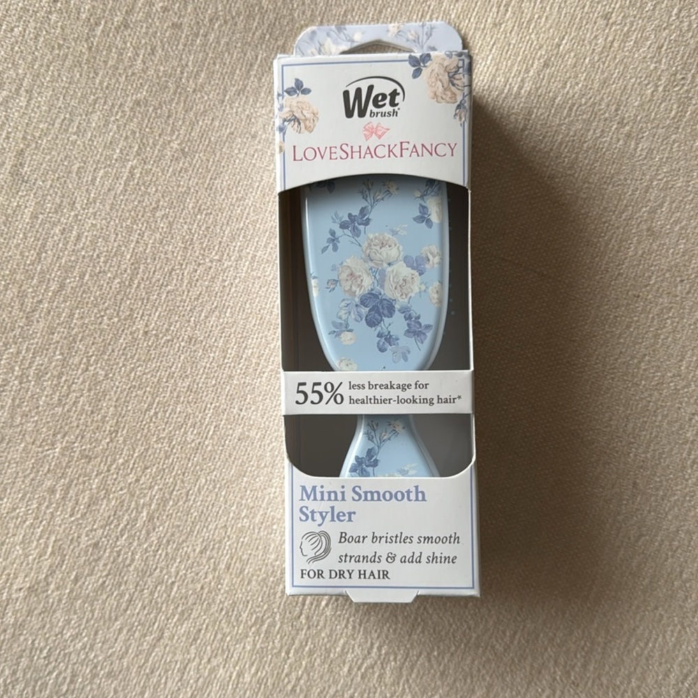 NWT Wet Brush x LoveShackFancy Mini Shine Detangling Hair Brush - Picture 11 of 12